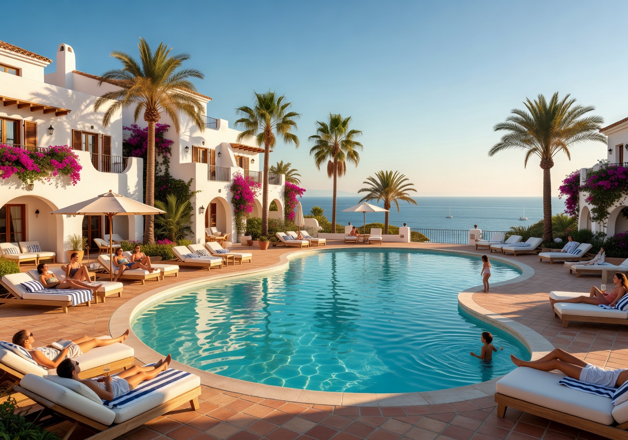 Costa del Sol resort exterior with pool