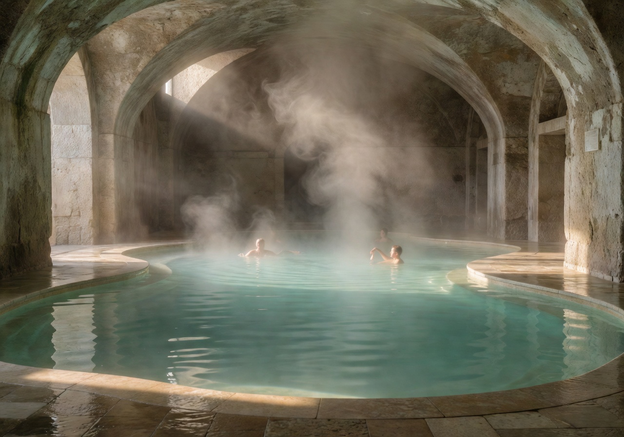 Tranquil thermal baths and indoor pool